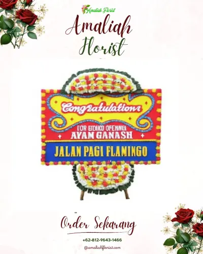 Bunga Papan Congratulation di Teluk Sepang